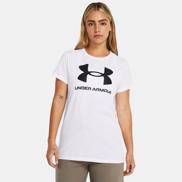 Under Armour Rival Logo Short Sleeve White Black