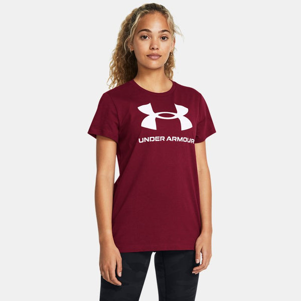 Under Armour Rival Logo Short Sleeve Cardinal White