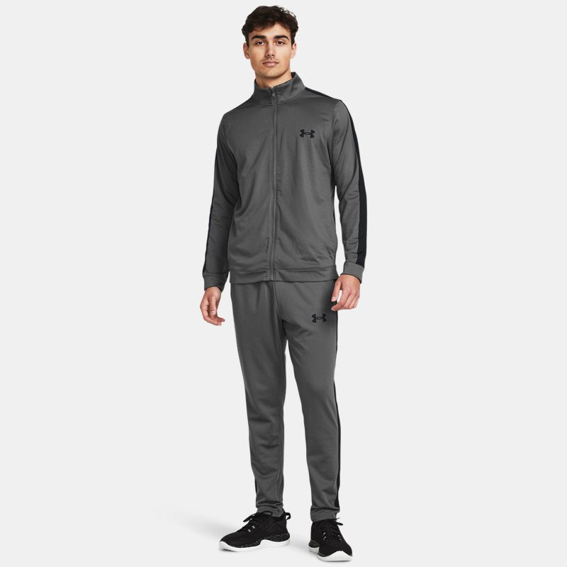 Under Armour Rival Knit Tracksuit Castlerock Black