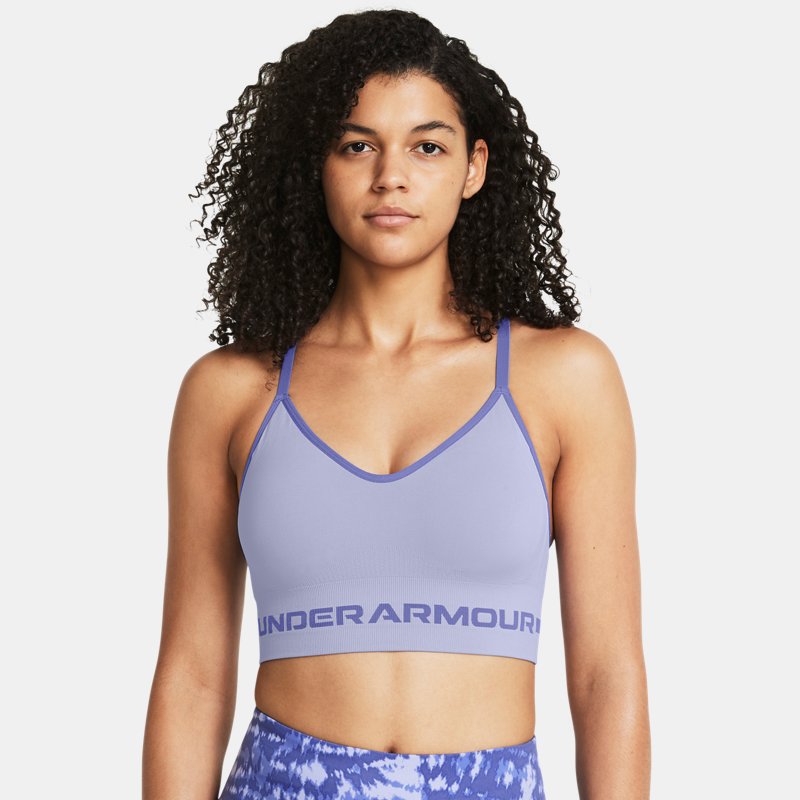 Under Armour Seamless Low Long Sports Bra Celeste Starlight