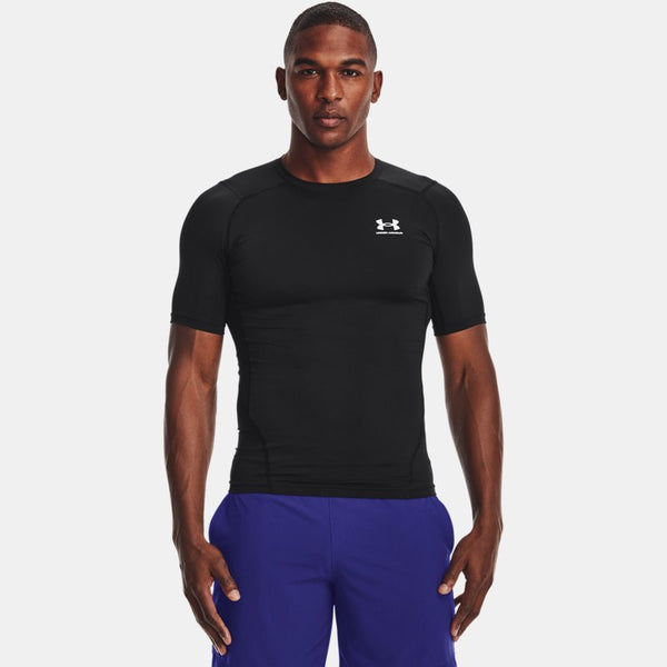 Under Armour HeatGear® Short Sleeve Black White