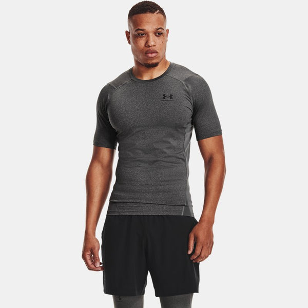 Under Armour HeatGear® Short Sleeve Carbon Heather Black