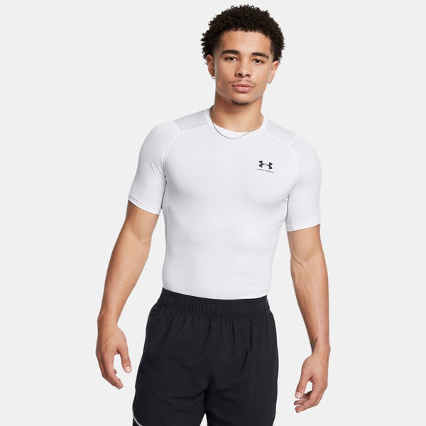 HeatGear® Short Sleeve White Black