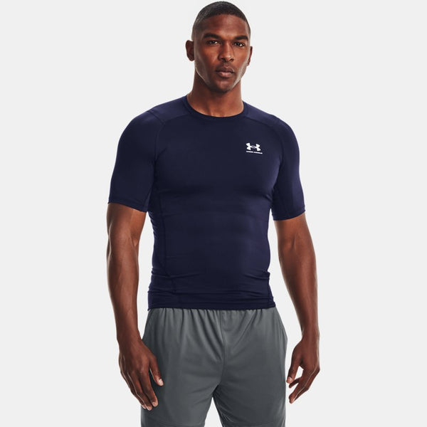 Under Armour HeatGear® Short Sleeve Midnight Navy White