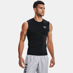 HeatGear® Sleeveless Black White