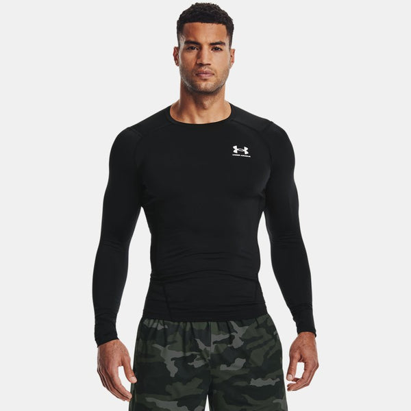 Under Armour HeatGear® Long Sleeve Black White