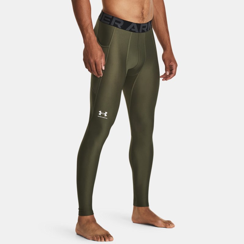 HeatGear® Leggings Marine OD Green White