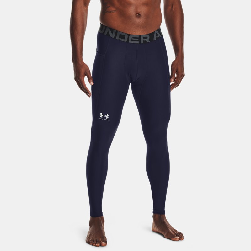 HeatGear® Leggings Midnight Navy White