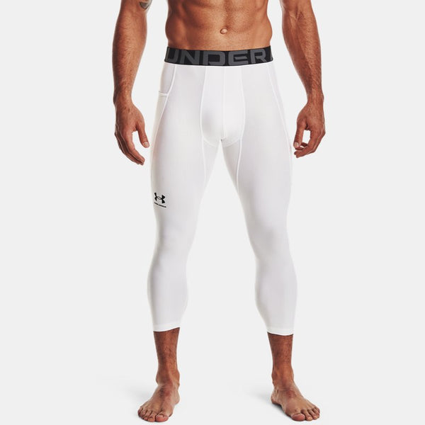 Under Armour HeatGear® ¾ Leggings White Black