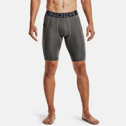 HeatGear® Pocket Long Shorts Carbon Heather Black