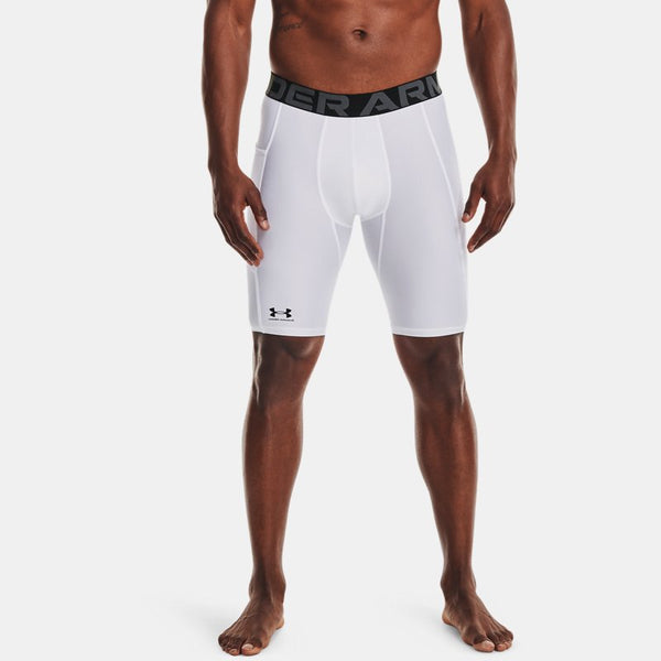 Under Armour HeatGear® Pocket Long Shorts White Black