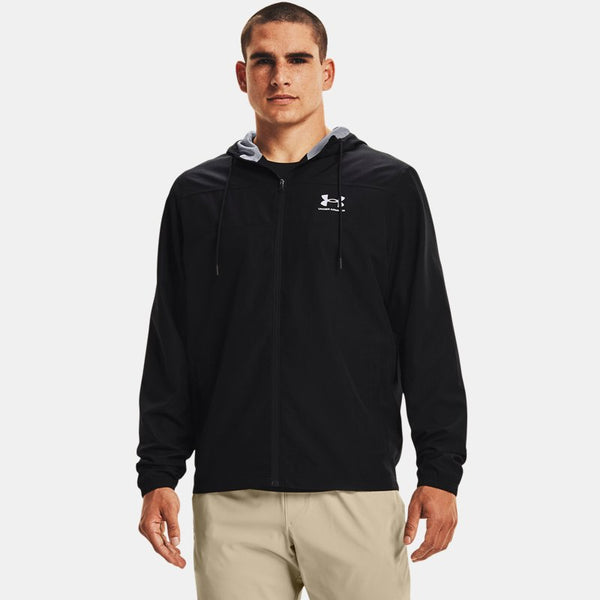 Under Armour Sportstyle Windbreaker Jacket Black Mod Gray