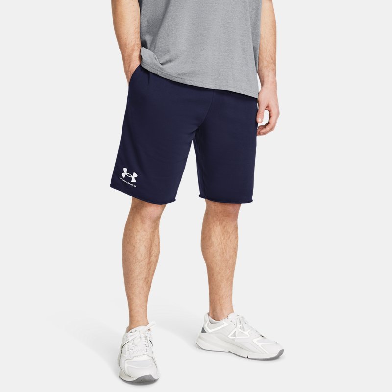 Under Armour Rival Terry Shorts Midnight Navy Onyx White