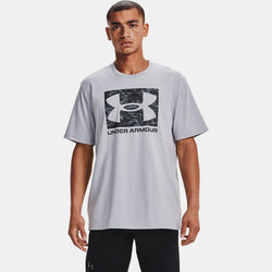 Under Armour ABC Camo Boxed Logo Short Sleeve Mod Gray Light Heather Black