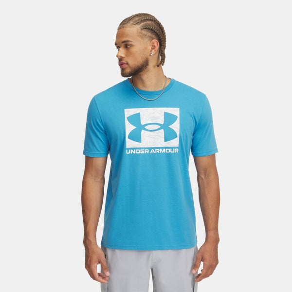 Under Armour ABC Camo Boxed Logo Short Sleeve Ether Blue White