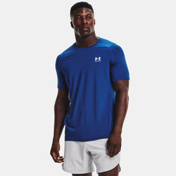 HeatGear® Fitted Short Sleeve Tech Blue White