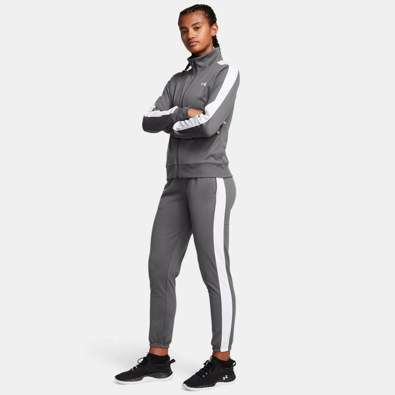 Under Armour Tricot Tracksuit Castlerock White