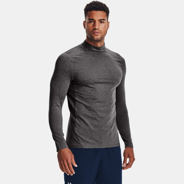 Under Armour ColdGear® Fitted Mock Charcoal Light Heather Black