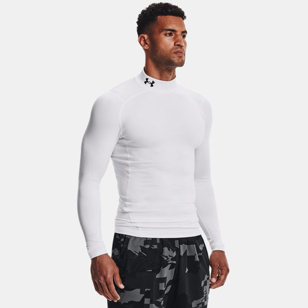 Under Armour ColdGear® Compression Mock White Black