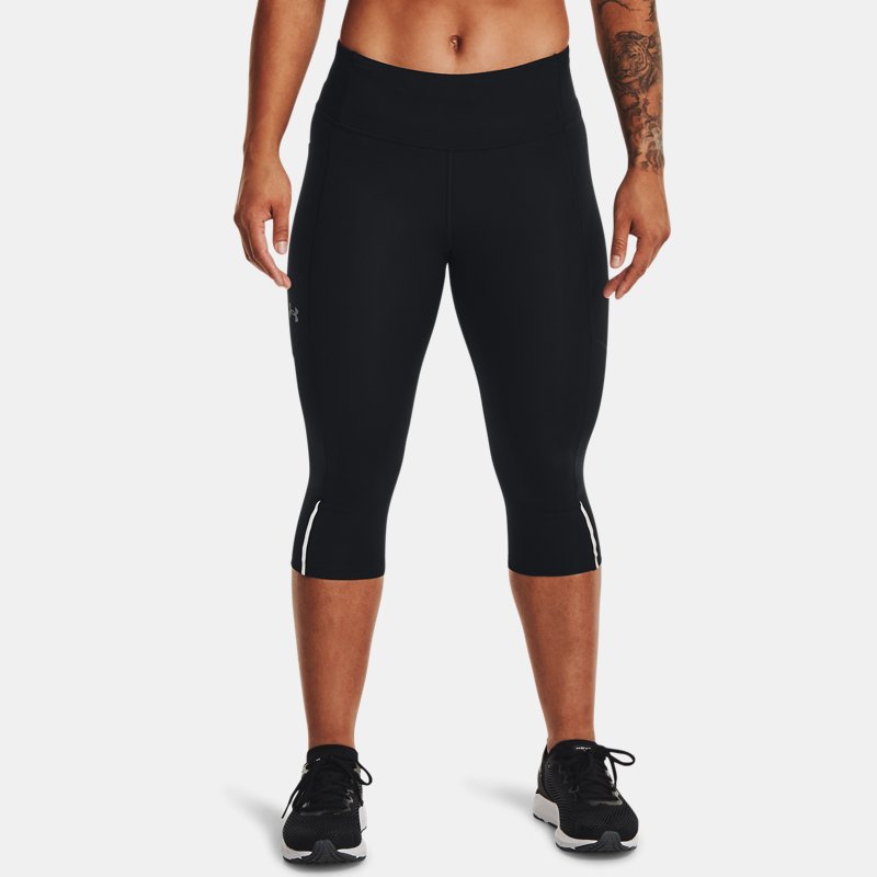 Under Armour Launch Capris Black Reflective