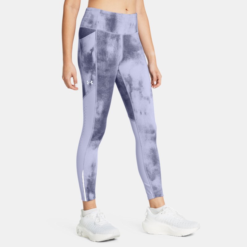 Under Armour Launch Printed Ankle Tights Celeste Reflective