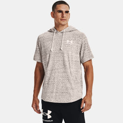 Under Armour Rival Terry Short Sleeve Hoodie Onyx White Onyx White