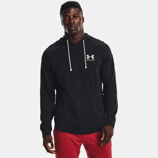 Under Armour Rival Terry Hoodie Black Onyx White