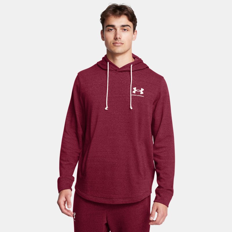 Under Armour Rival Terry Hoodie Cardinal Onyx White