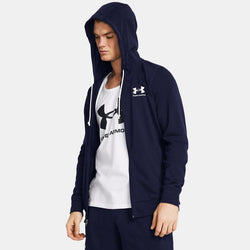 Under Armour Rival Terry Full-Zip Midnight Navy Onyx White