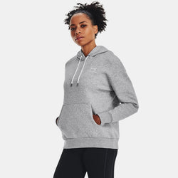 Under Armour Essential Fleece Hoodie Mod Gray Light Heather White