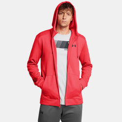 Armour Fleece® Full-Zip Hoodie Racer Red Black