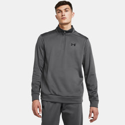 Armour Fleece® ¼ Zip Castlerock Black