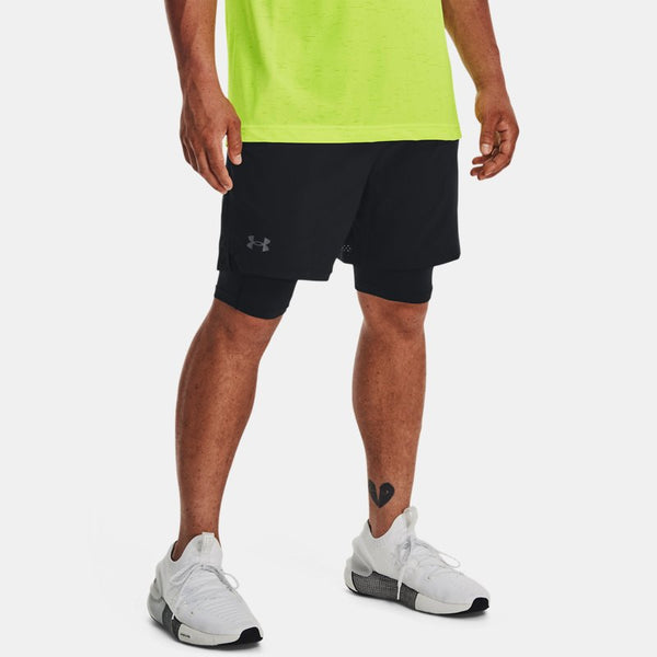 Under Armour Vanish Woven 2-in-1 Shorts Black Black Pitch Gray