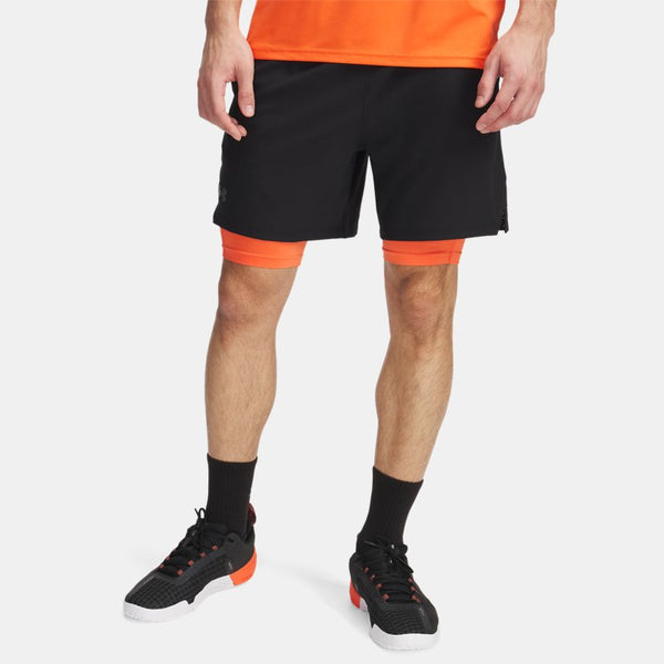 Under Armour Vanish Woven 2-in-1 Shorts Black Fire Pitch Gray