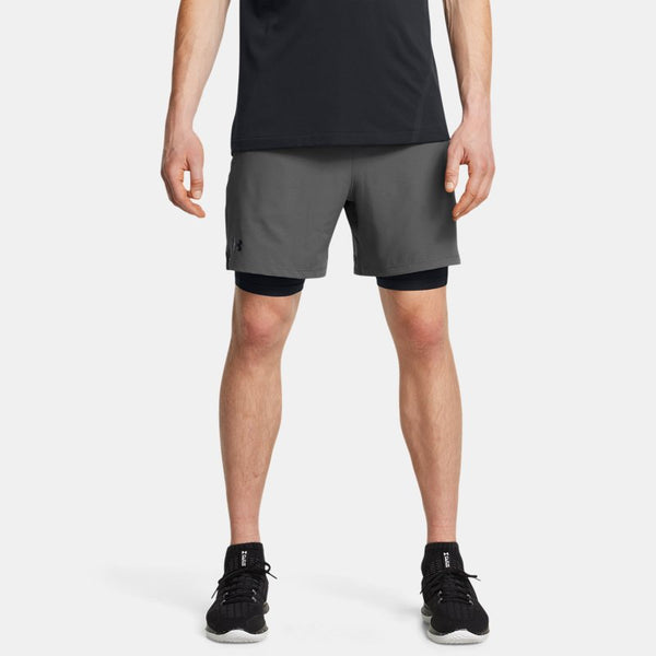 Under Armour Vanish Woven 2-in-1 Shorts Castlerock Black Black