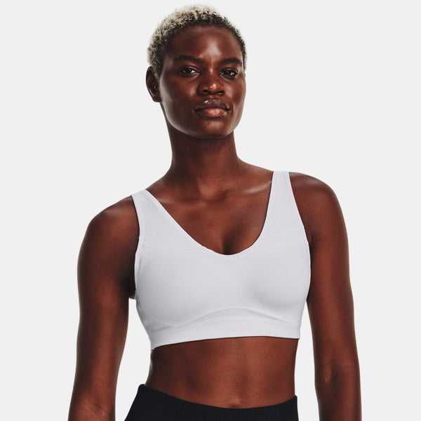 Under Armour SmartForm Evolution Mid Sports Bra White White