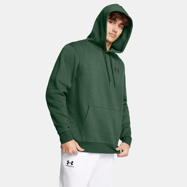 Under Armour Icon Fleece Hoodie Forest Green Medium Heather Forest Green