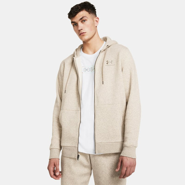 Under Armour Icon Fleece Full-Zip Hoodie Timberwolf Taupe Light Hthr Timberwolf Taupe