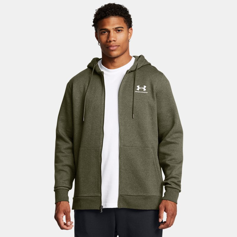 Under Armour Icon Fleece Full-Zip Hoodie Marine OD Green White