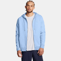 Under Armour Icon Fleece Full-Zip Hoodie Horizon Blue Medium Heather Horizon Blue