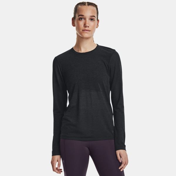 Under Armour Seamless Stride Long Sleeve Black Reflective