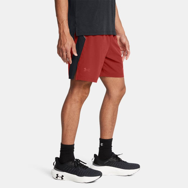 Under Armour Launch Elite '' Shorts Earthen Orange Black Reflective