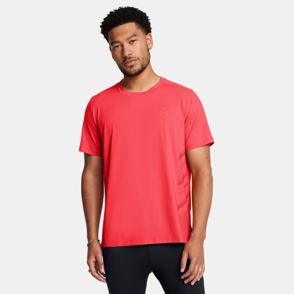 Under Armour Launch Elite Graphic Short Sleeve Racer Red Cardinal Reflective