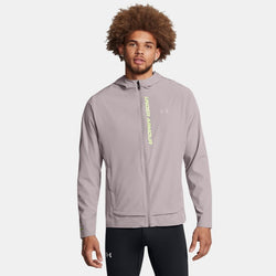 Under Armour OutRun The Storm Jacket Tetra Gray Morph Green Reflective