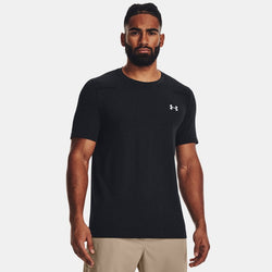 Under Armour Seamless Grid Short Sleeve Black Mod Gray