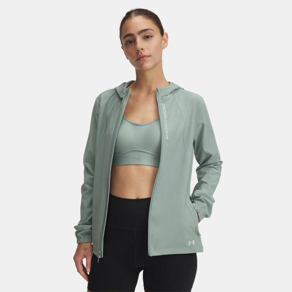 Under Armour OutRun The Storm Jacket Silica Green Reflective