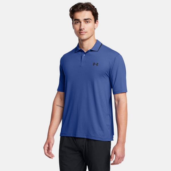 Under Armour Iso-Chill Polo Tech Blue Black Black