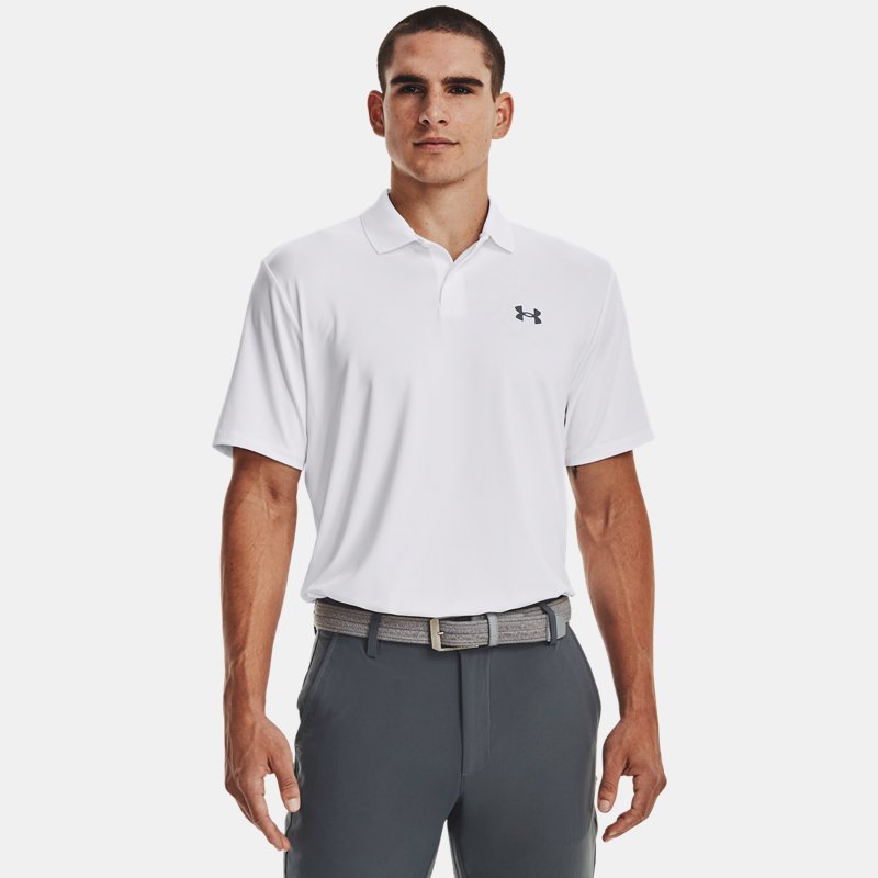 Under Armour Matchplay Polo White Pitch Gray