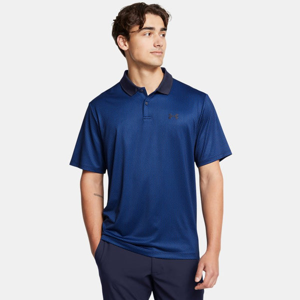 Under Armour Matchplay Printed Polo Midnight Navy Tech Blue Midnight Navy