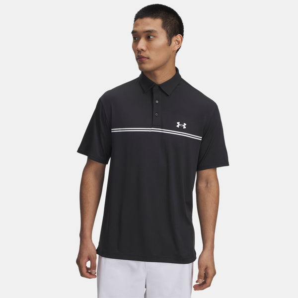 Under Armour Playoff 3.0 Stripe Polo Black Summit White White